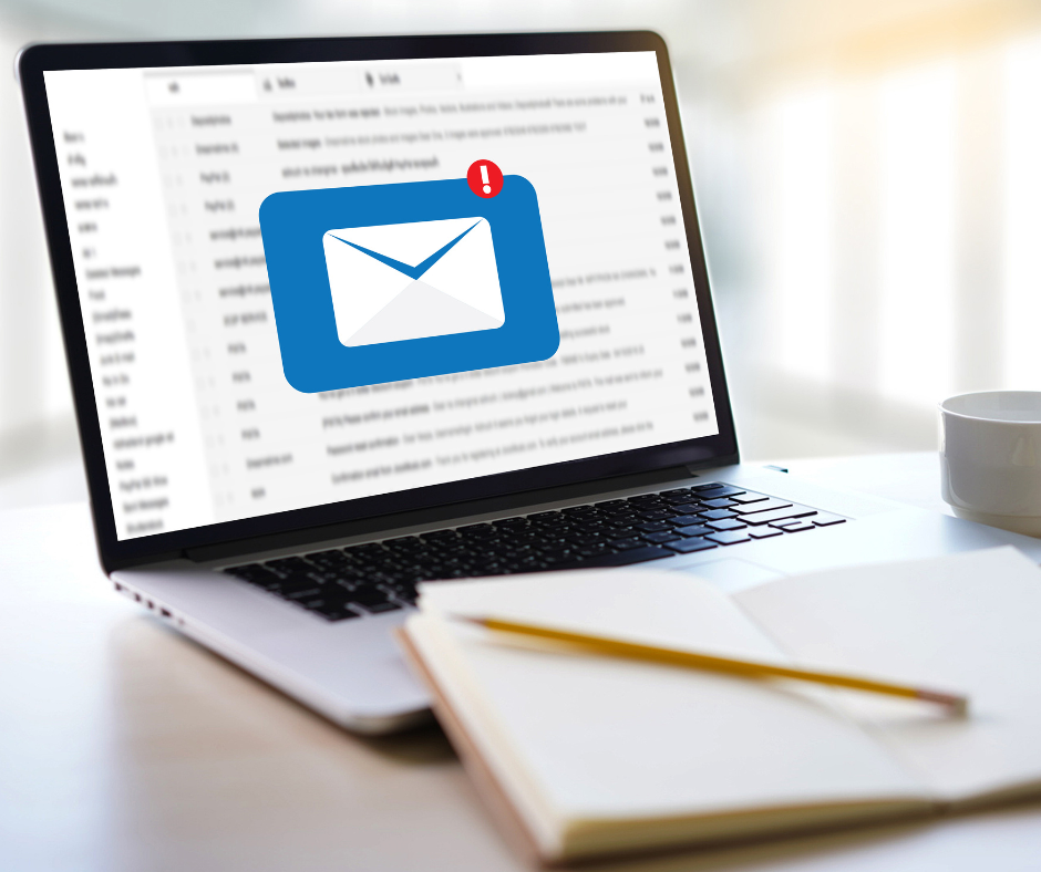 mails sur ordinateur 